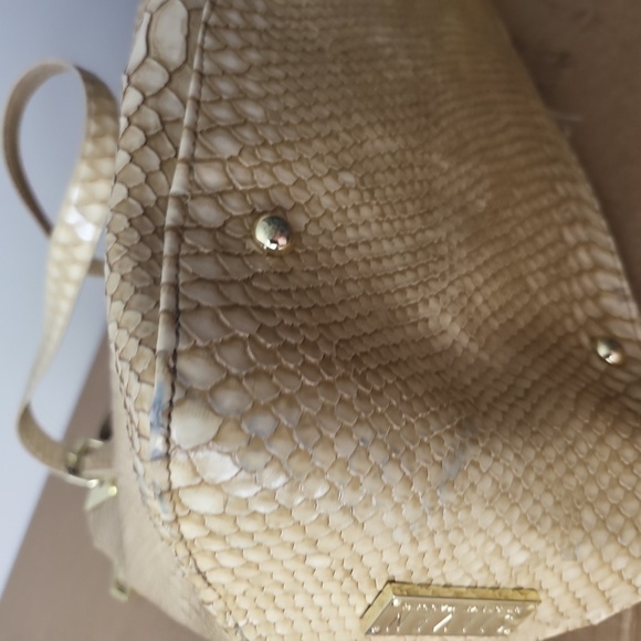 Steven by Steve Madden Snakeskin Zip Front Buckle Large Tote - Picture 9 of 12